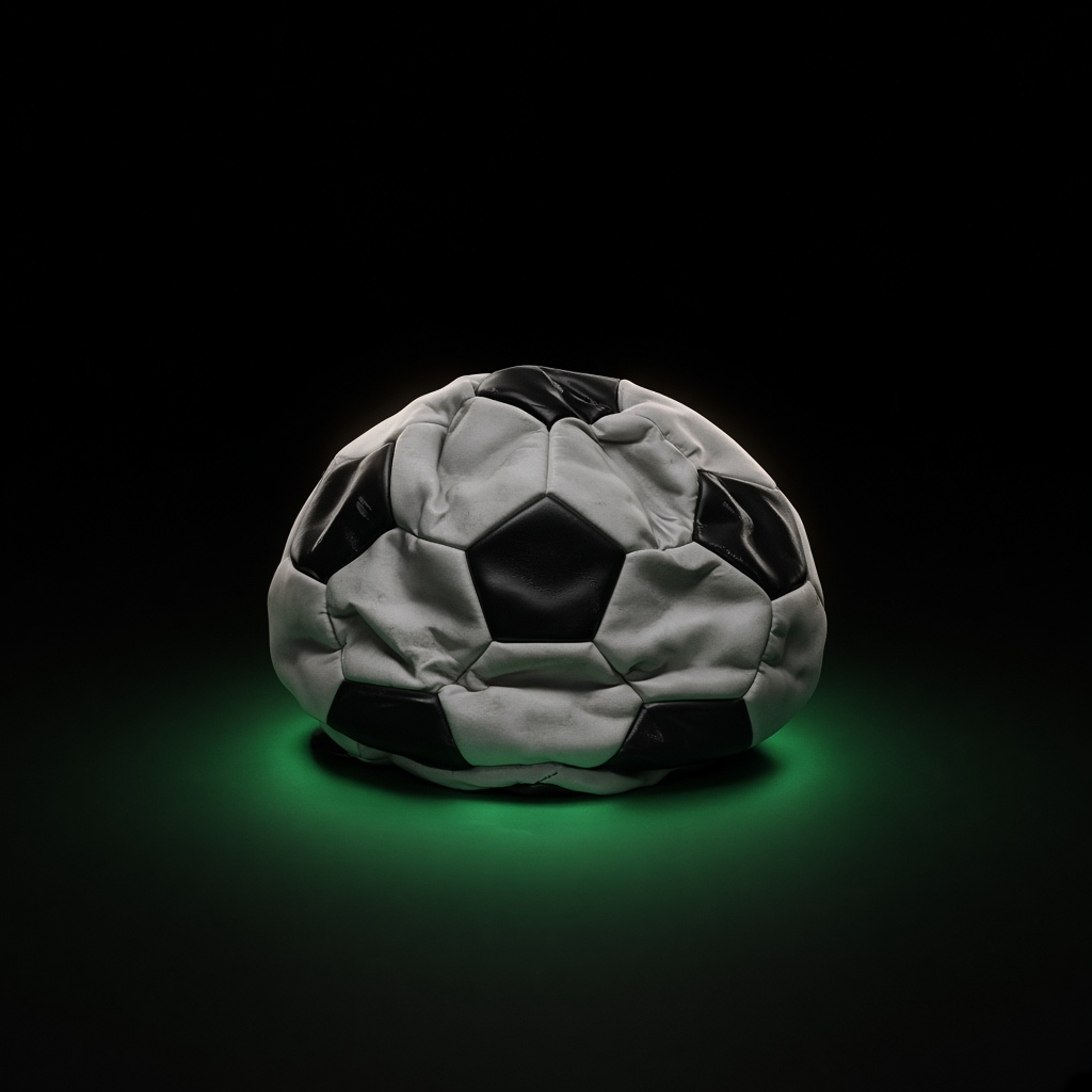 A deflated football
